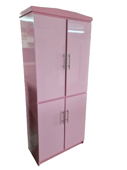 Elegant Pink Storage Cabinet MDF-Plated – Chic Organization for Your Living Space