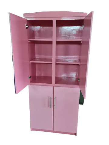 Elegant Pink Storage Cabinet MDF-Plated – Chic Organization for Your Living Space