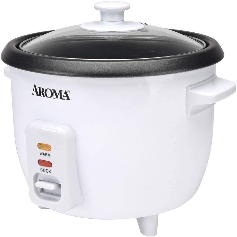 Aroma Housewares Select Stainless Rice Cooker & Warmer with Uncoated Inner Pot, 14-Cup(cooked) / 3Qt, ARC-757SG