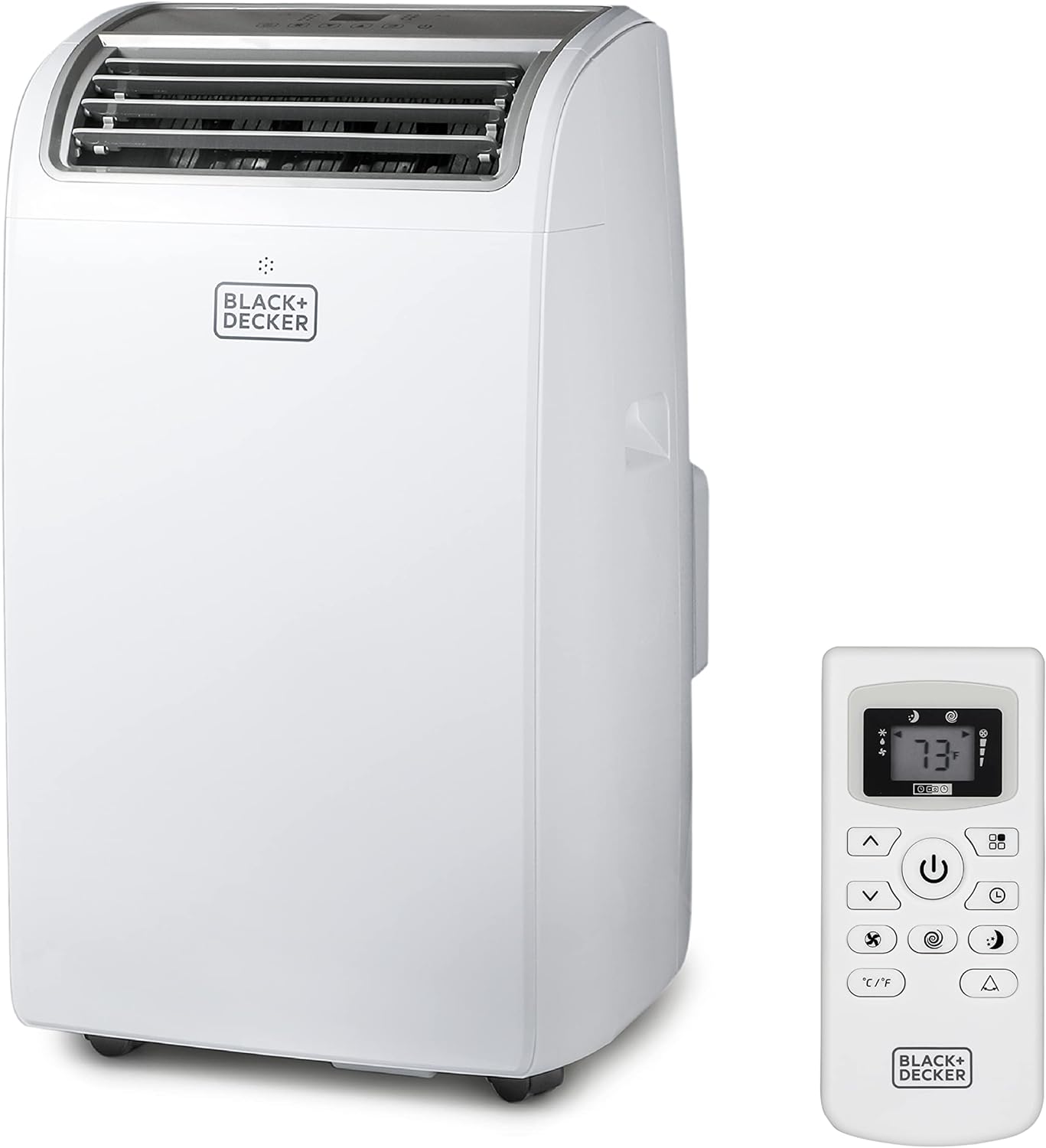 BLACK+DECKER 8,000 BTU Portable Air Conditioner up to 350 Sq. with Remote Control, White