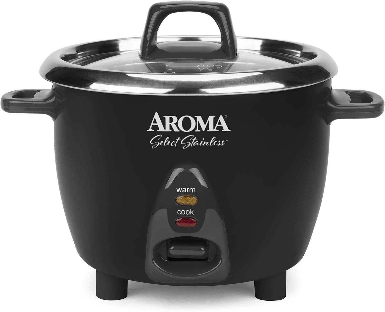 Aroma Housewares Select Stainless Rice Cooker & Warmer with Uncoated Inner Pot, 14-Cup(cooked) / 3Qt, ARC-757SG