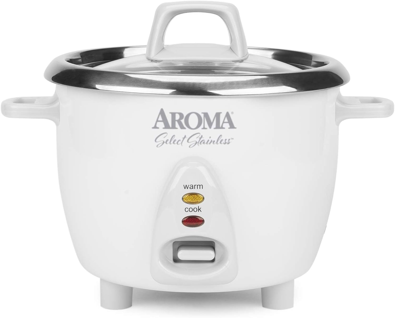 Aroma Housewares Select Stainless Rice Cooker & Warmer with Uncoated Inner Pot, 14-Cup(cooked) / 3Qt, ARC-757SG