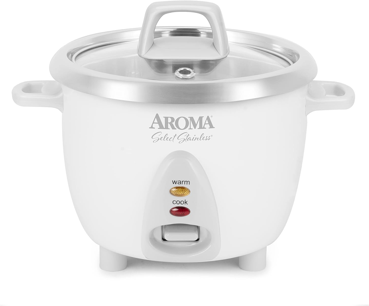 Aroma Housewares Select Stainless Rice Cooker & Warmer with Uncoated Inner Pot, 14-Cup(cooked) / 3Qt, ARC-757SG
