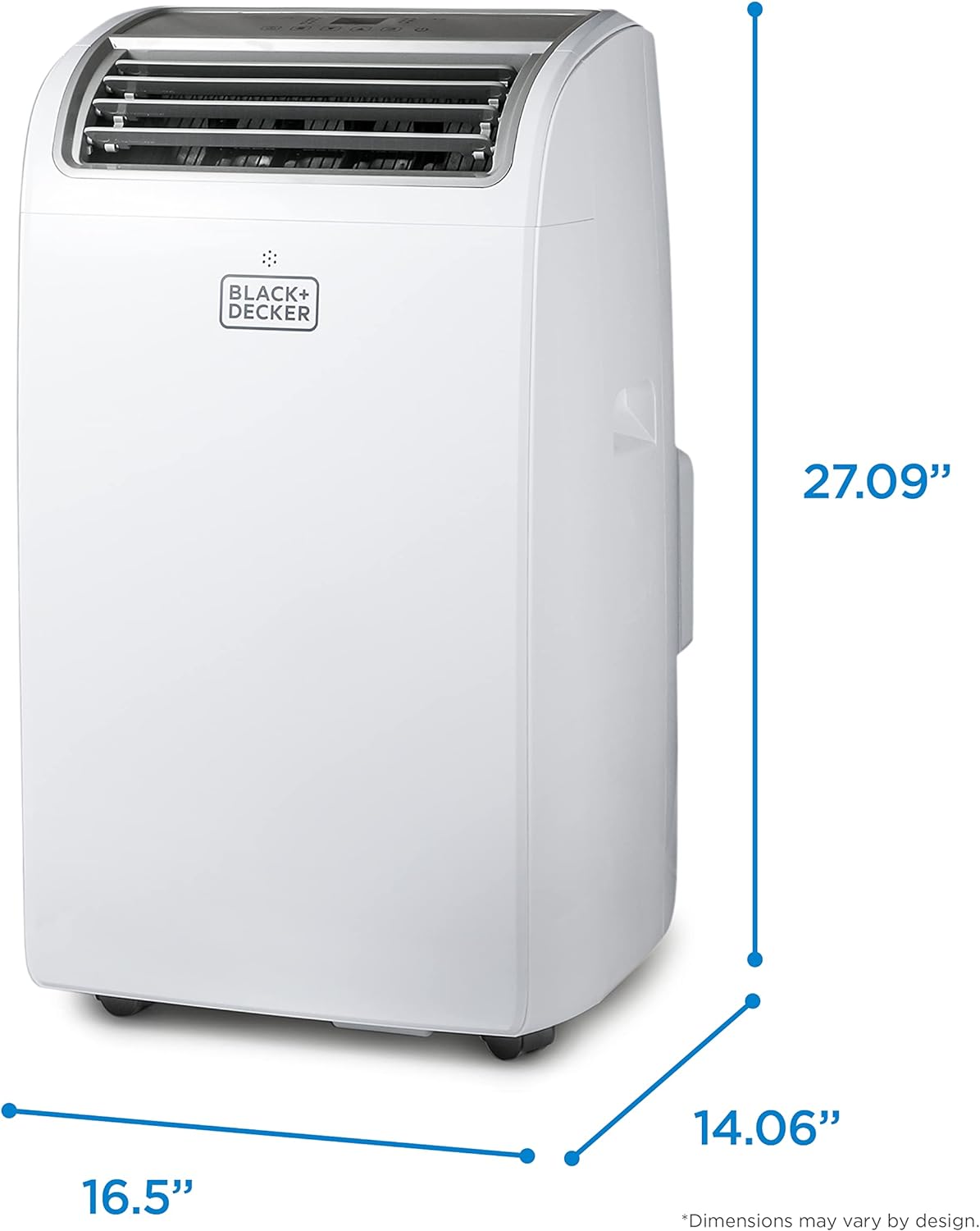 BLACK+DECKER 8,000 BTU Portable Air Conditioner up to 350 Sq. with Remote Control, White