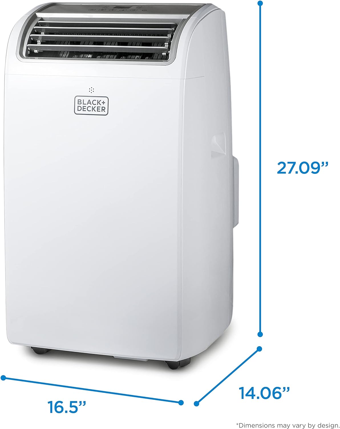 BLACK+DECKER 8,000 BTU Portable Air Conditioner up to 350 Sq. with Remote Control, White