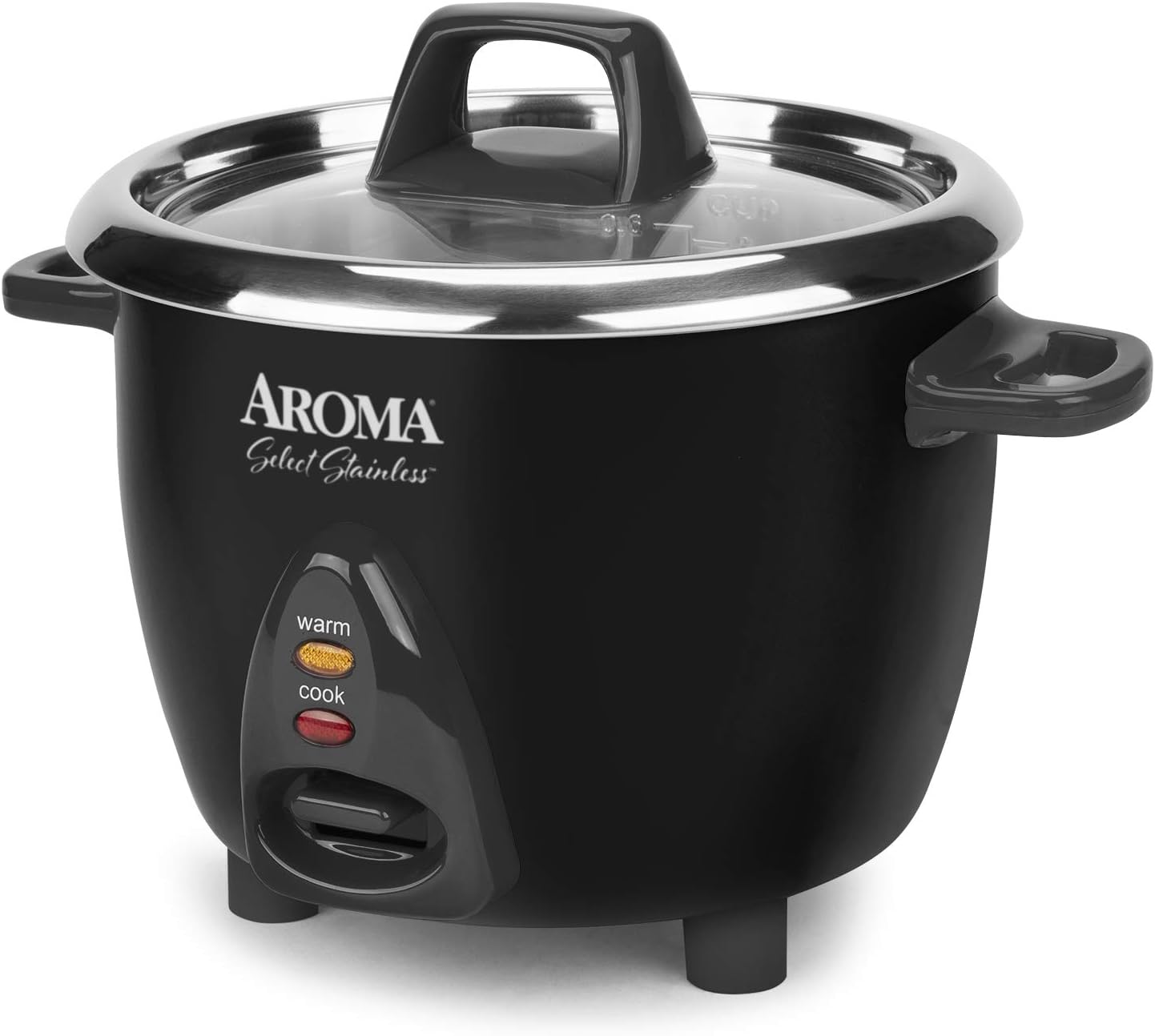 Aroma Housewares Select Stainless Rice Cooker & Warmer with Uncoated Inner Pot, 14-Cup(cooked) / 3Qt, ARC-757SG