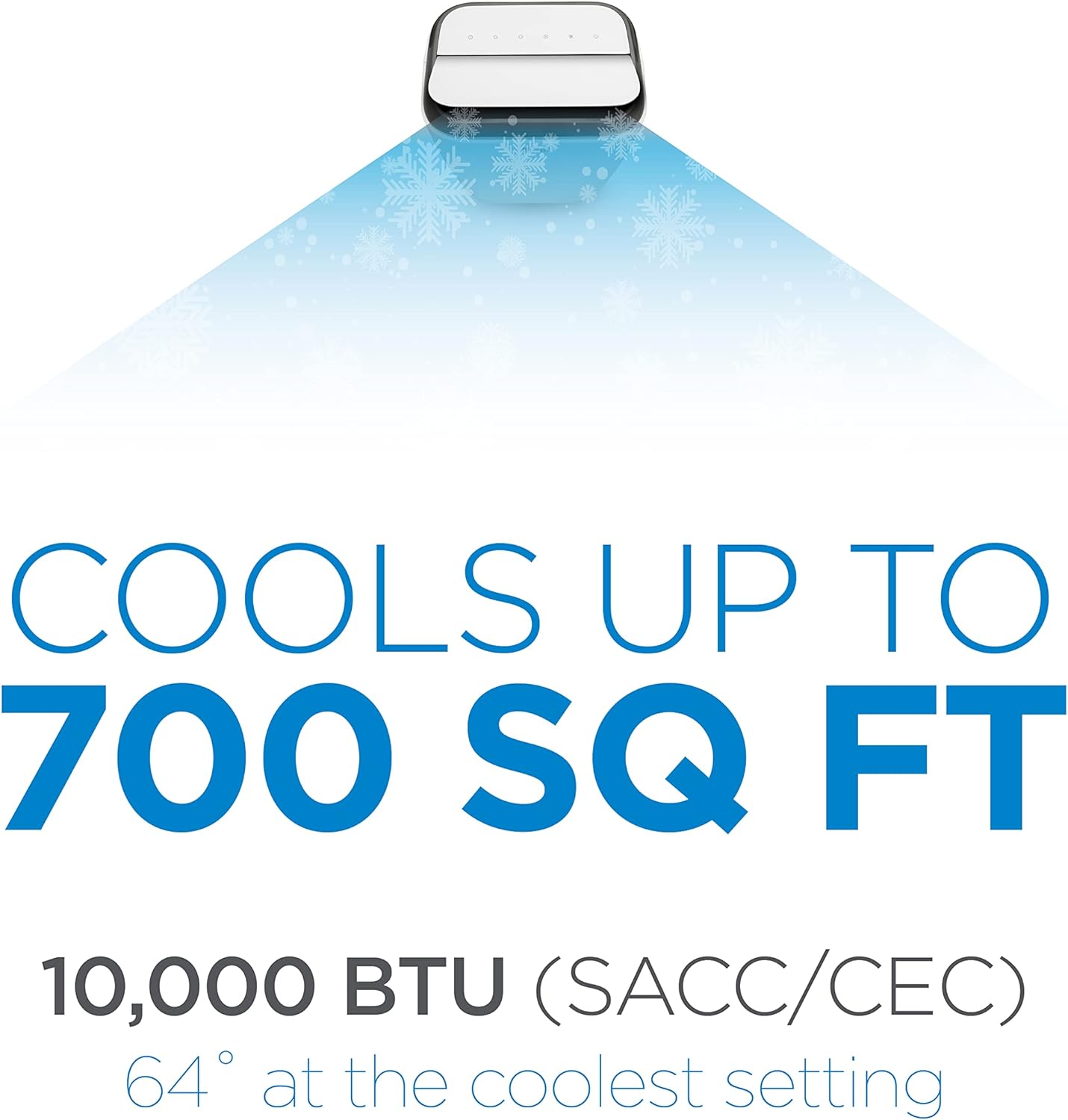 BLACK+DECKER 10,000 BTU Portable Air Conditioner with Remote Control, White