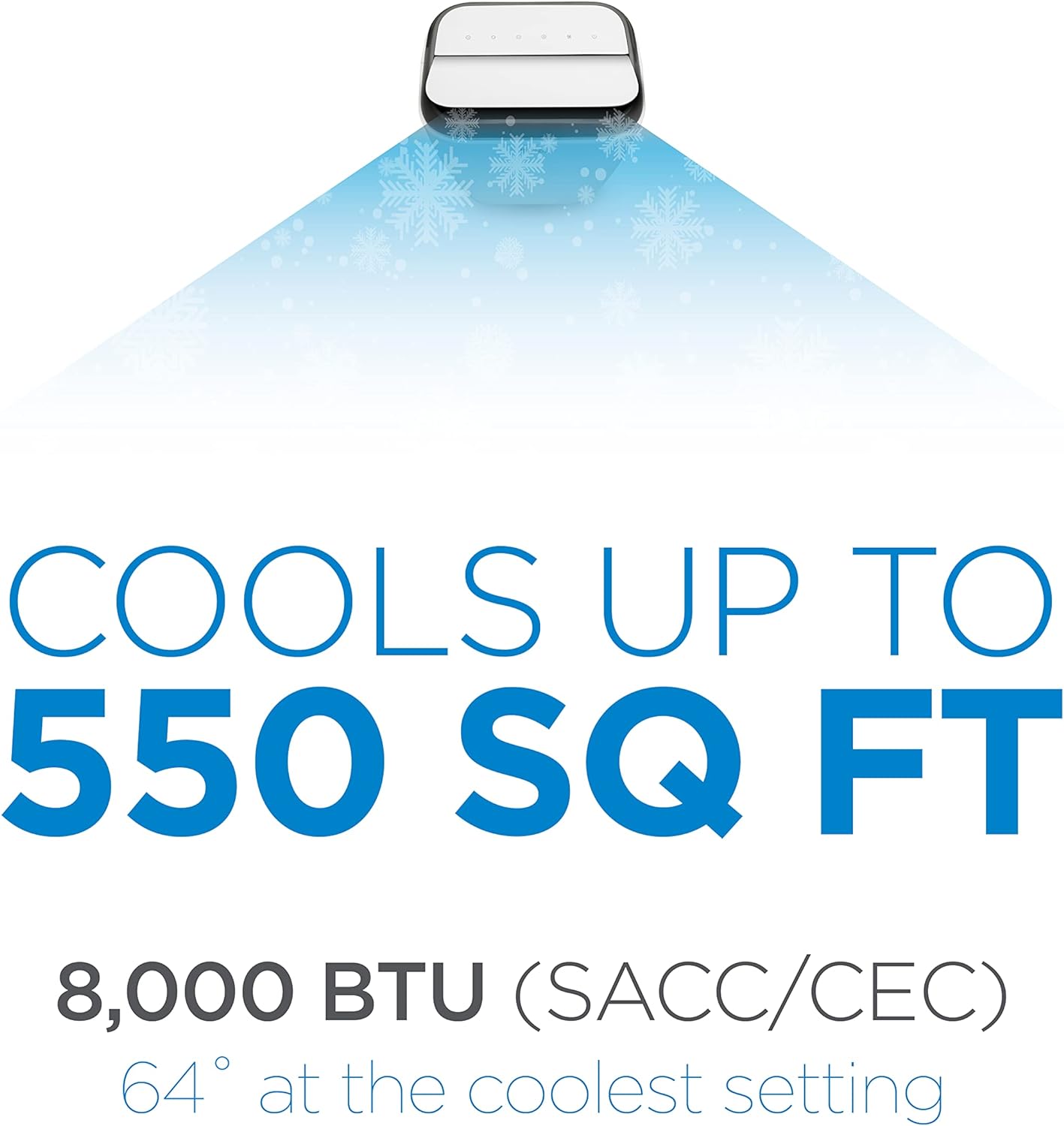 BLACK+DECKER 10,000 BTU Portable Air Conditioner with Remote Control, White