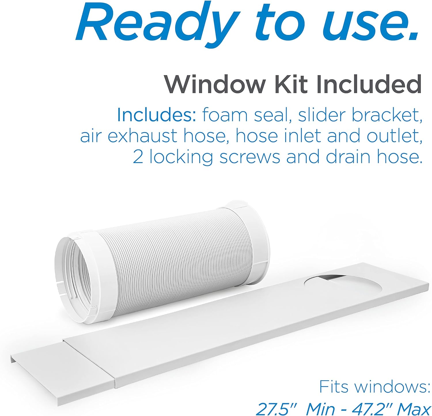 BLACK+DECKER 10,000 BTU Portable Air Conditioner with Remote Control, White