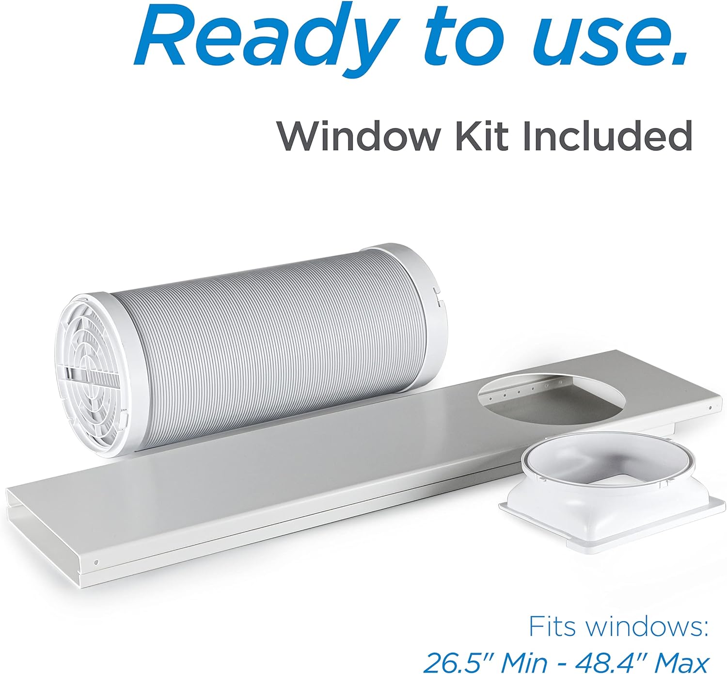 BLACK+DECKER 8,000 BTU Portable Air Conditioner up to 350 Sq. with Remote Control, White