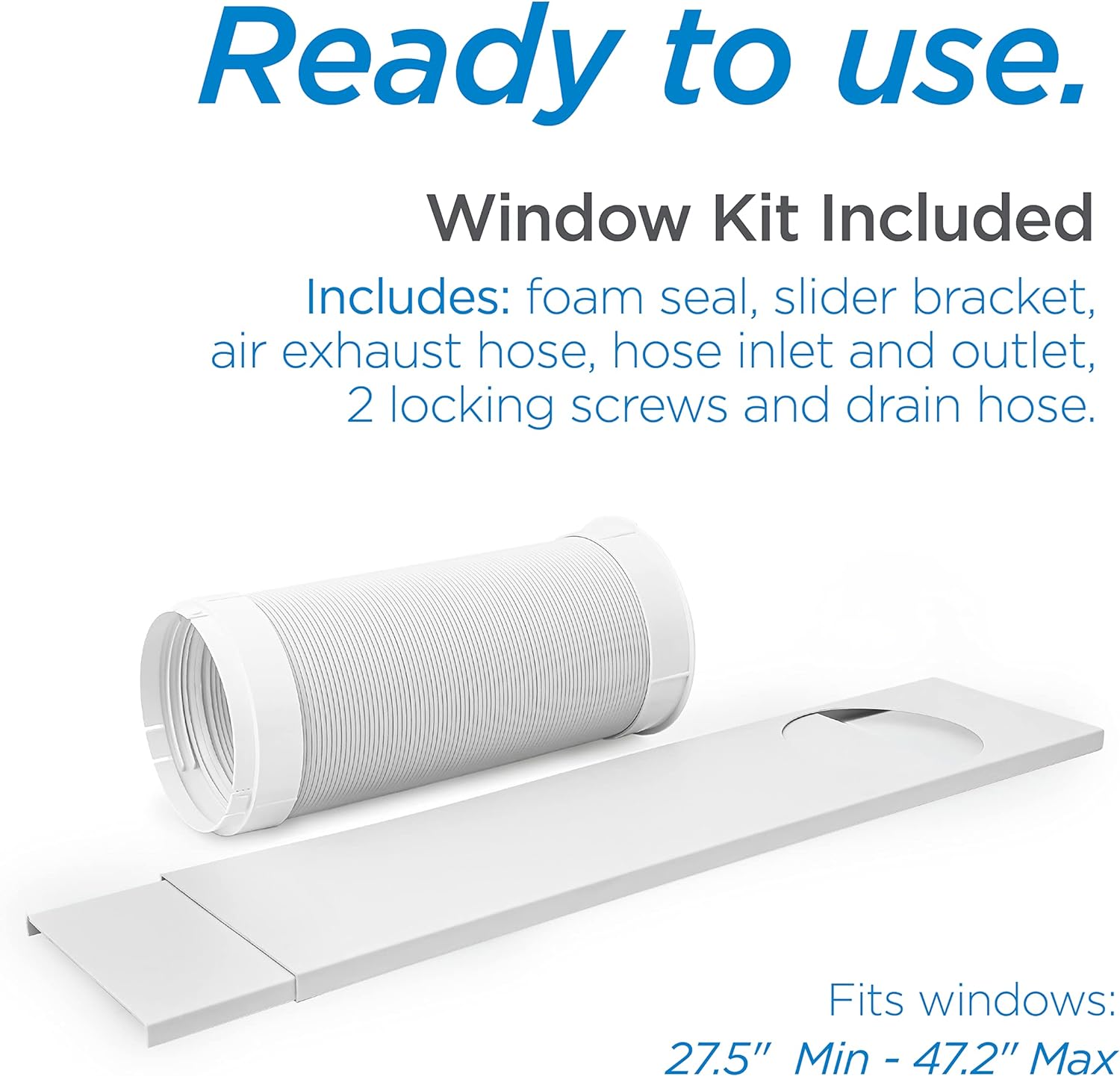 BLACK+DECKER 10,000 BTU Portable Air Conditioner with Remote Control, White